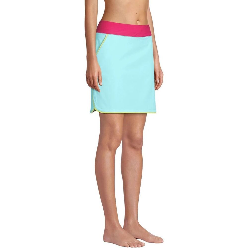 Lands End Quick Dry Board Skort Sz 18 Swim Skirt